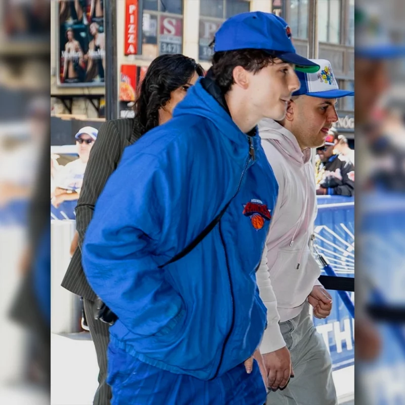 TimothÃ©e Chalamet Knicks Hooded Jacket
