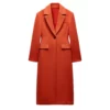 10 News First Liz Cantor Red Long Coat