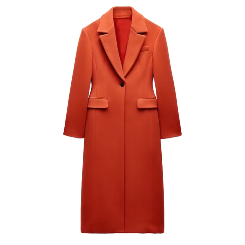 10 News First Liz Cantor Red Long Coat