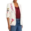 Ana Navarro The View 2025 White Embroidered Blazer