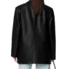 Antonia 2025 Black Leather Blazer