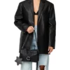 Antonia Gentry 2025 Black Leather Blazer