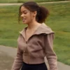 Antonia Gentry Ginny and Georgia Ginny Miller Cropped Brown Hoodie
