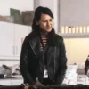 Art Detectives Nina Singh DC Shazia Malik Black Leather Jacket
