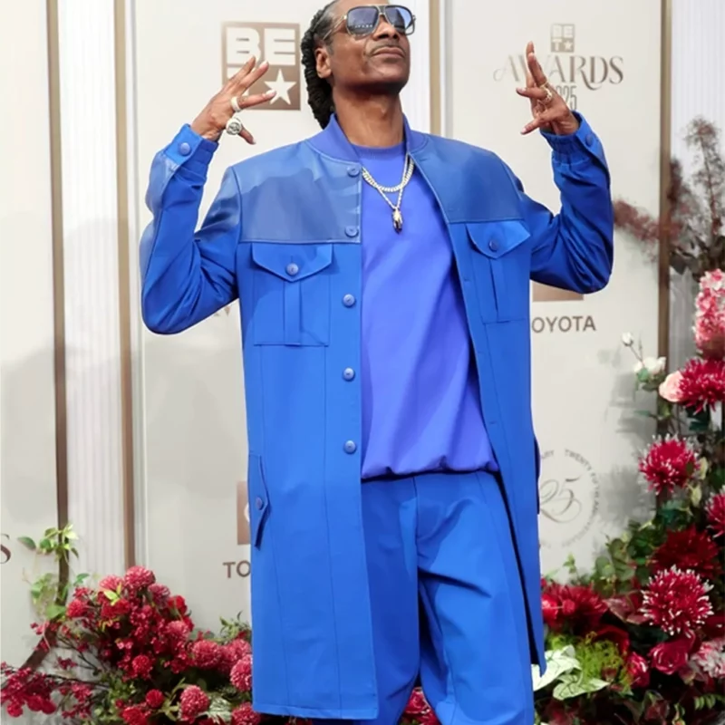BET Awards Snoop Dogg Blue Coat