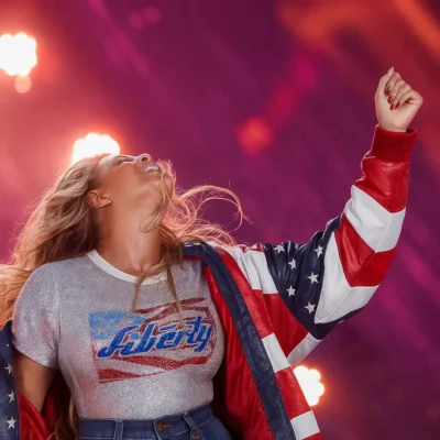 Beyonce Michael Hoban American Flag Jacket