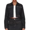 Beyond the GateJen Jacob Black Cropped Denim Jacket