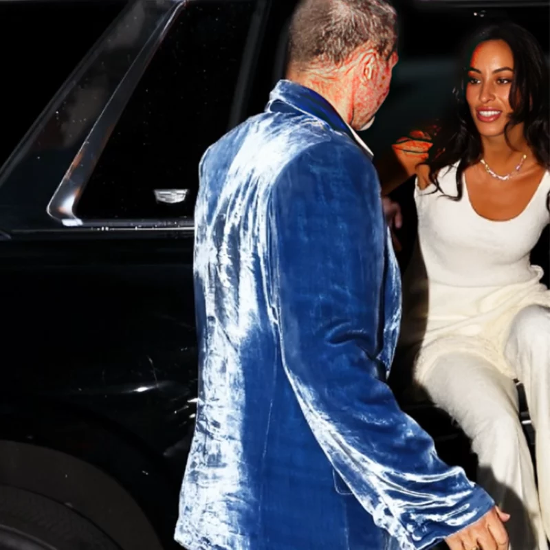 Brad Pitt Date Night 2025 Velvet Blazer