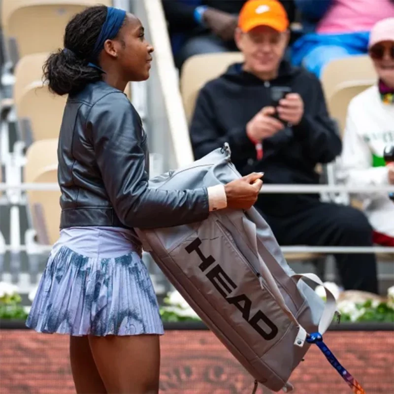Coco Gauff American Tennis Player Black Leather Jacket