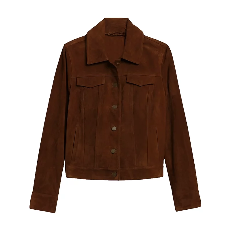 Criminal Minds Evolution S18 Emily Prentiss Suede Leather Jacket