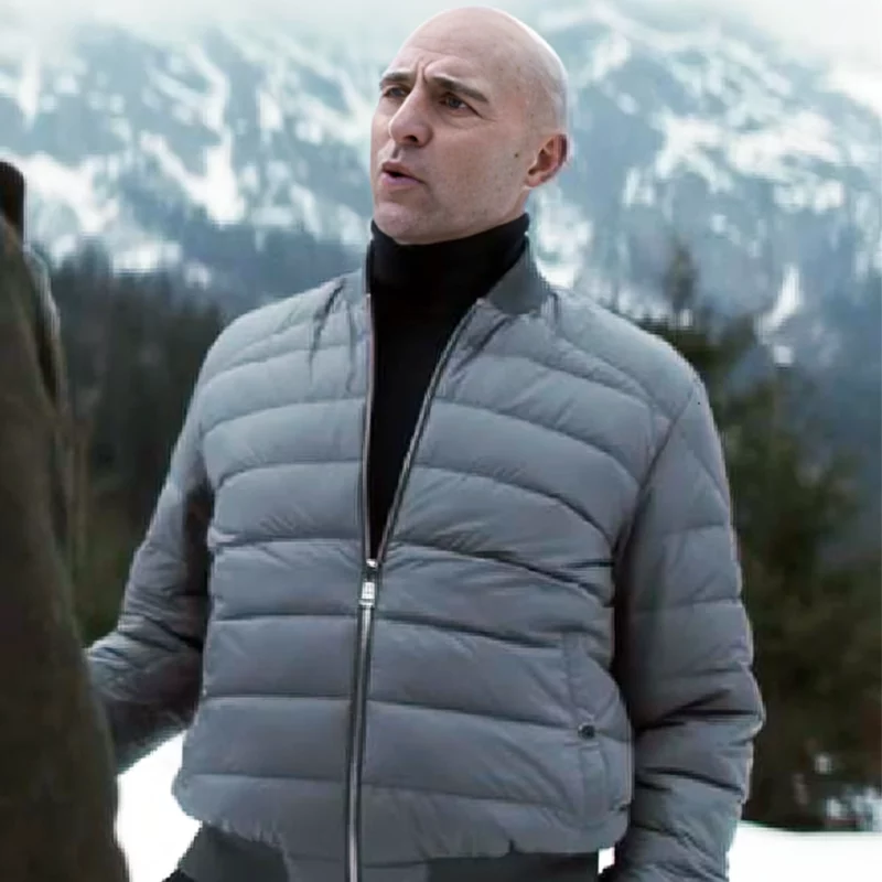 David Nine Perfect Strangers Mark Strong Puffer Jacket