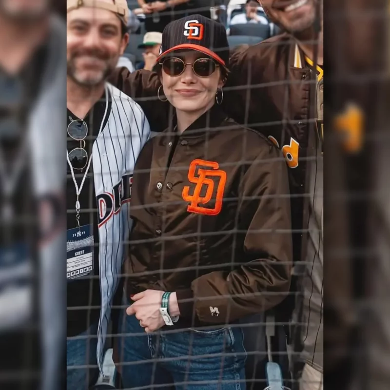 Emma Stone San Diego Padres Bomber Jacket
