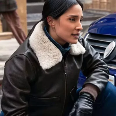 FBI Dani Rhodes Shearling Leather Jacket