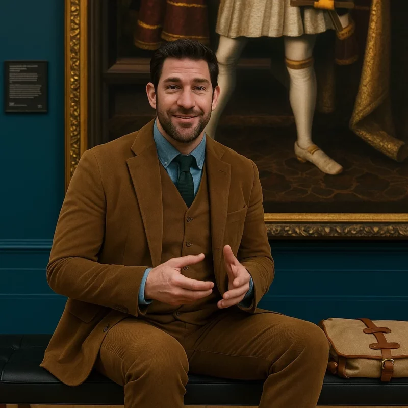 Fountain of Youth John Krasinski Luke Purdue Brown Suit