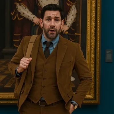 Fountain of Youth John Krasinski Suit