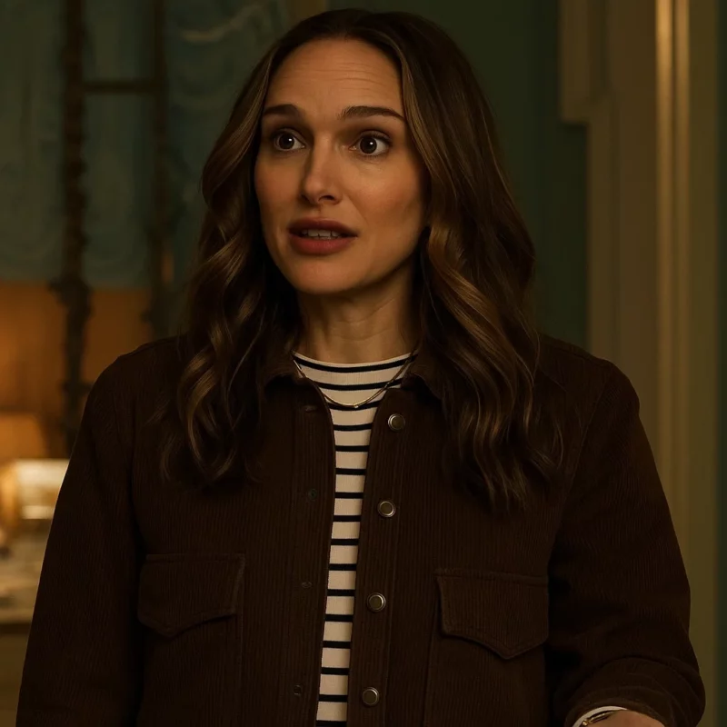 Fountain of Youth Natalie Portman Charlotte Purdue Brown Jacket