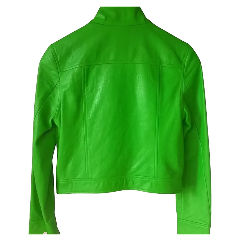 Fran Fine The Nanny Fran Drescher Green Leather Jacket