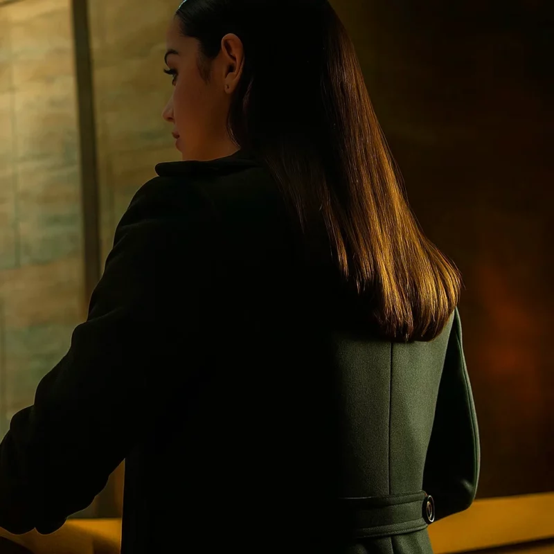 From the World of JohnWick Ballerina Ana De Armas Long Coat
