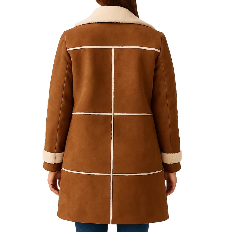 Gail Simmons Top Chef S22 Leather Long Coat