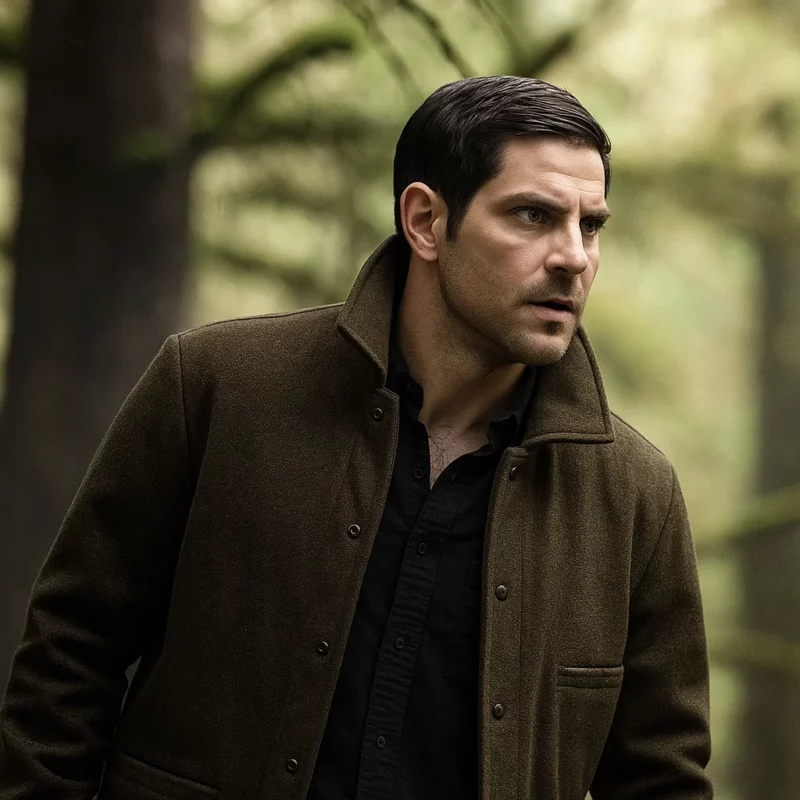 Grimm S06 Nick Burkhardt David Giuntoli Green Jacket