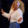 Janet Jackson AMA White Croped Jacket