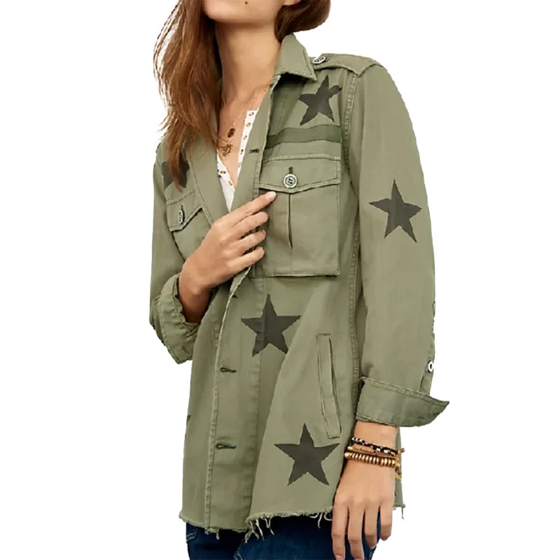 Jersey Shore Family Vacation S08 Nicole Polizzi Green Star Jacket