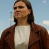 Kleo S02 Jella Haase Brown Leather Jacket