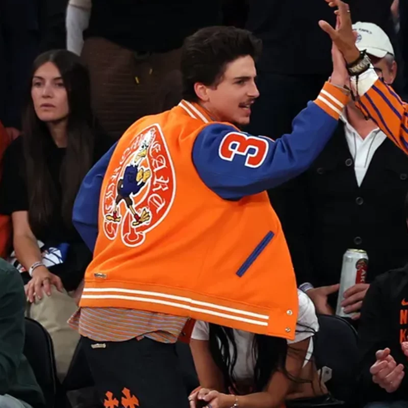 Knicks Game 5 Timothee Varsity Jacket