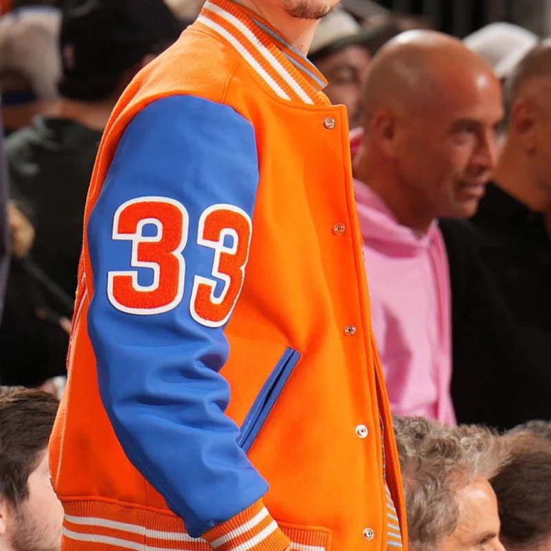 Knicks Game 5 TimotheeChalamet Varsity Jacket