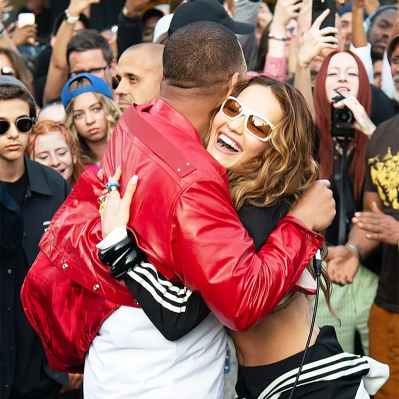 London Cross Station WillSmith Red Leather Jacket