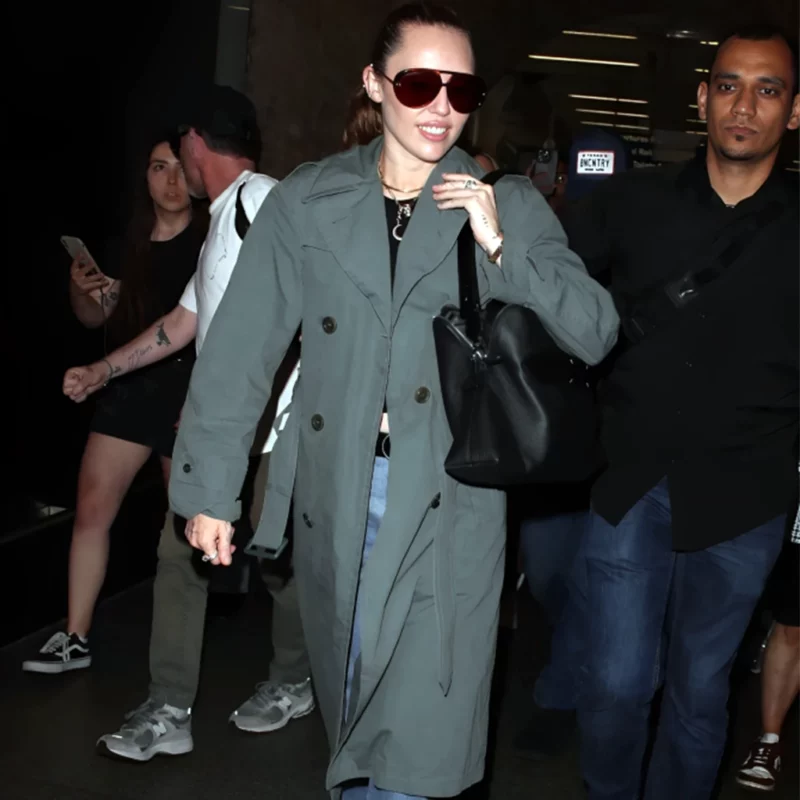 London Miley Cyrus Trench Coat