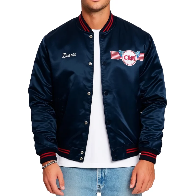 Love Island UK S12 Ben Holbrough Blue Bomber Jacket