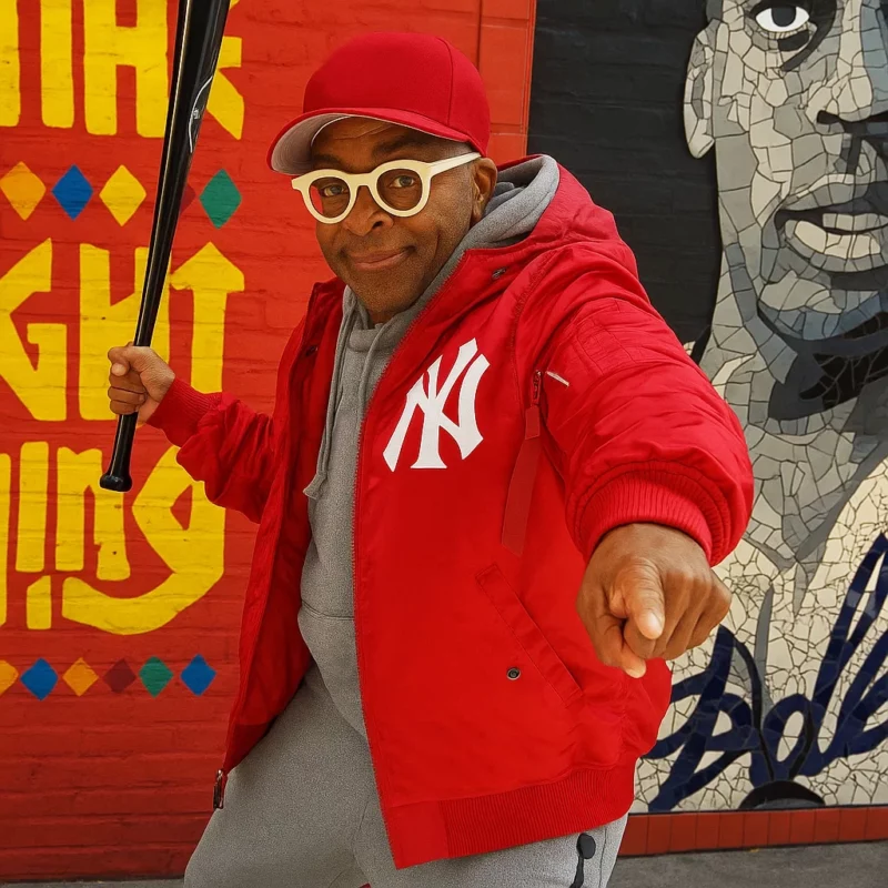 New York Yankees Spike Lee Red Hooded Jacket