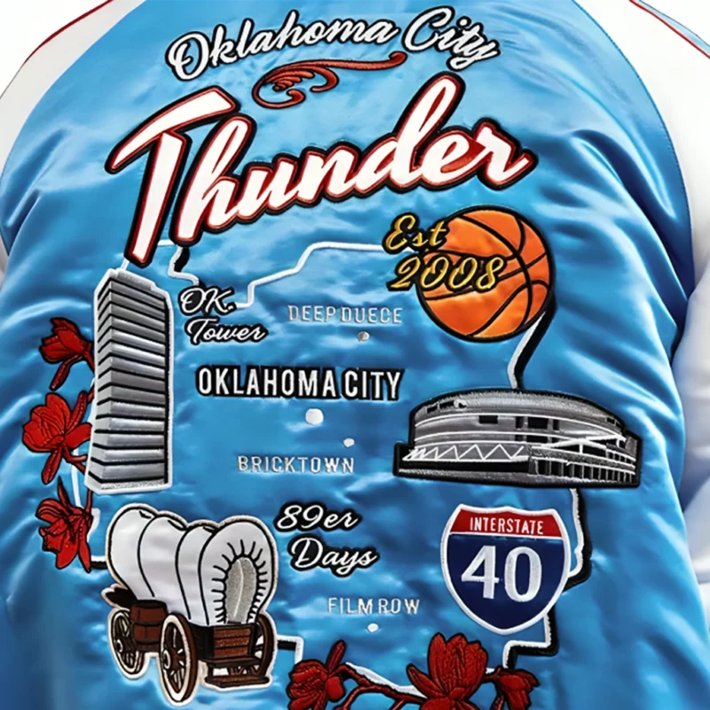 Oklahoma City Thunder Souvenir Bomber Jacket