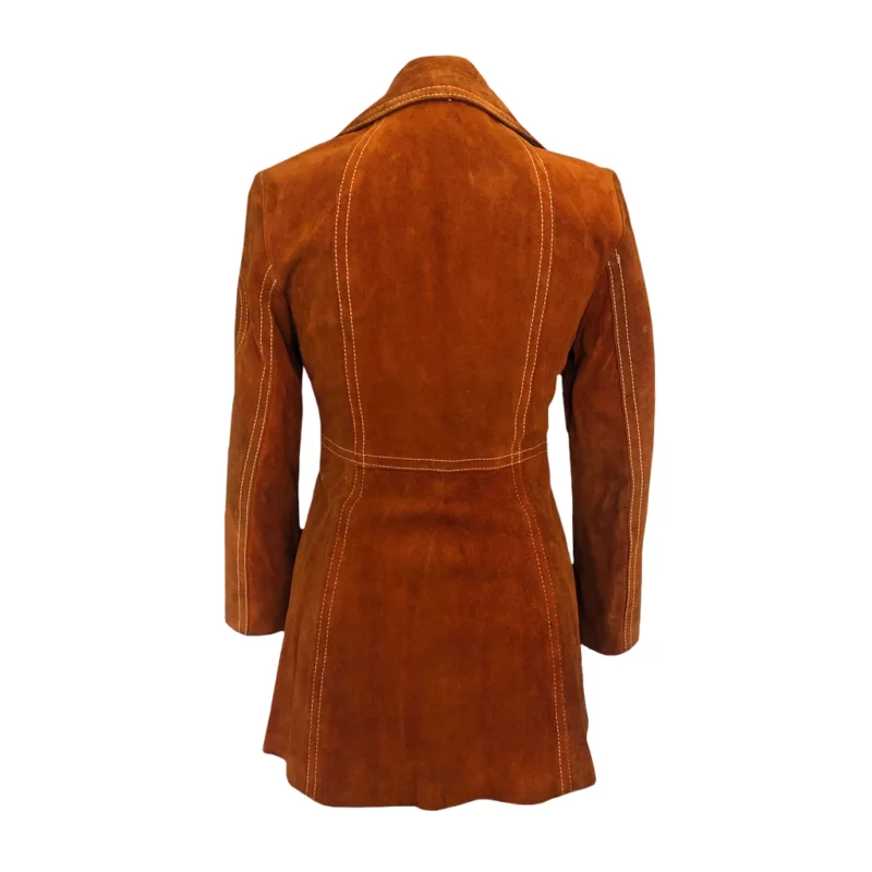 Poker Face 2025 Natasha Lyonne Charlie Cale Brown Suede Leather Coat