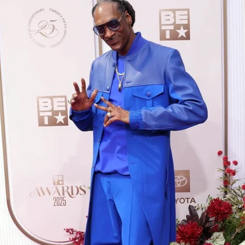 Red Carpet BET Award Snoop Dogg 2025 Blue Coat