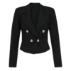 Strife S02 Evelyn Jones Asher Keddie Black Cropped Blazer