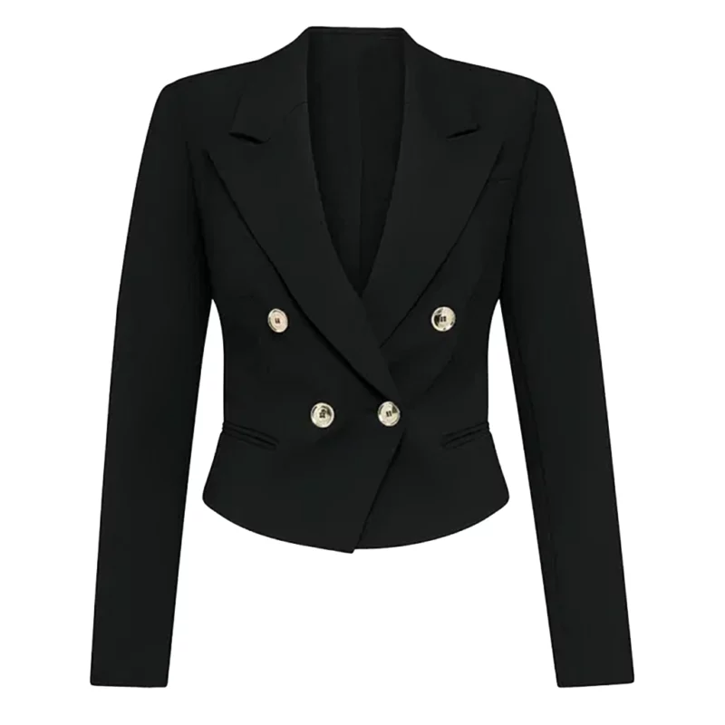 Strife S02 Evelyn Jones Asher Keddie Black Cropped Blazer