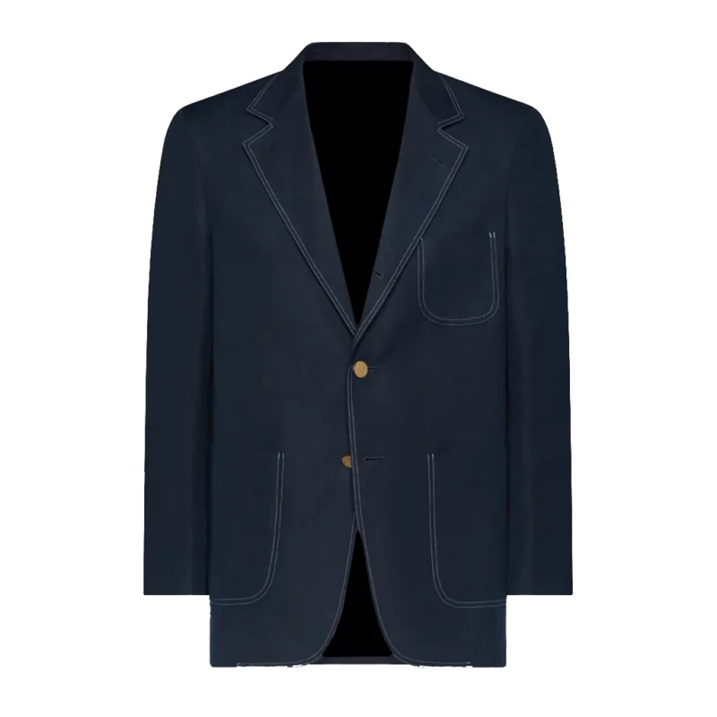 TUDUM 2025 Finn Wolfhard Blue Suit