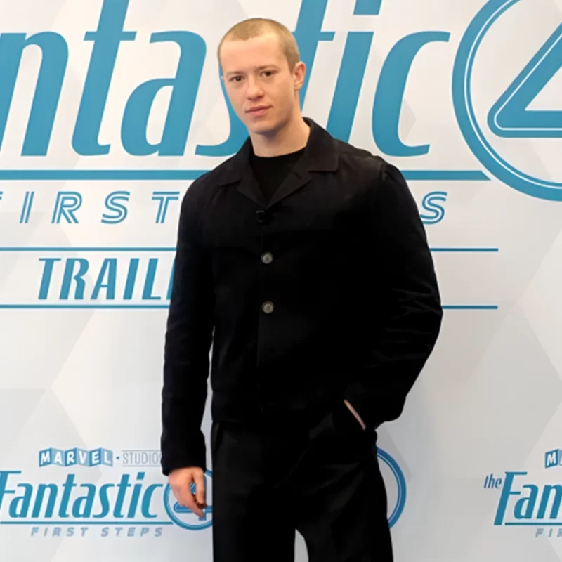 The Fantastic Four First Steps Joseph Quinn Black Suede Jacket