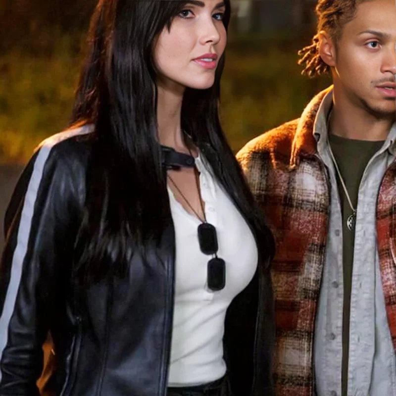 The Librarians The Next Chapter S01 Charlie Cornwall Black Leather Jacket
