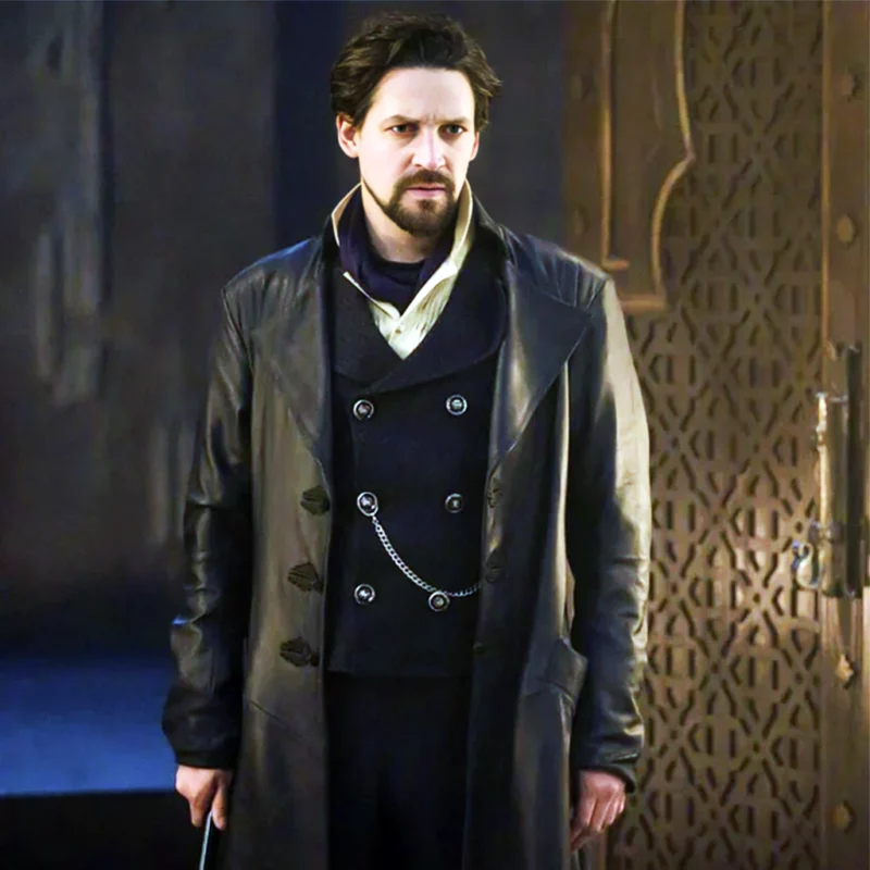 The Librarians The Next Chapter Vikram Chamberlain Leather Coat