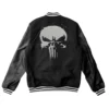 The Punisher Black Wool Varsity Jacket