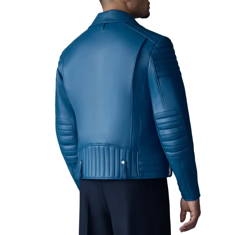 The Today Show 2025 Akbar Gbajabiamila Blue Leather Jacket