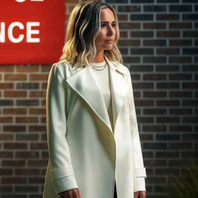 The Waterfront Belle Buckley White Coat