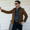 The Waterfront Topher Grace Brown Jacket