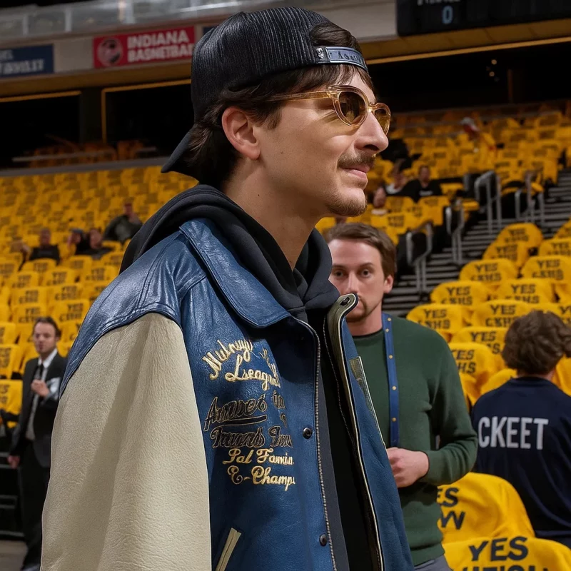 TimotheeChalamet Avirex Varsity Jacket