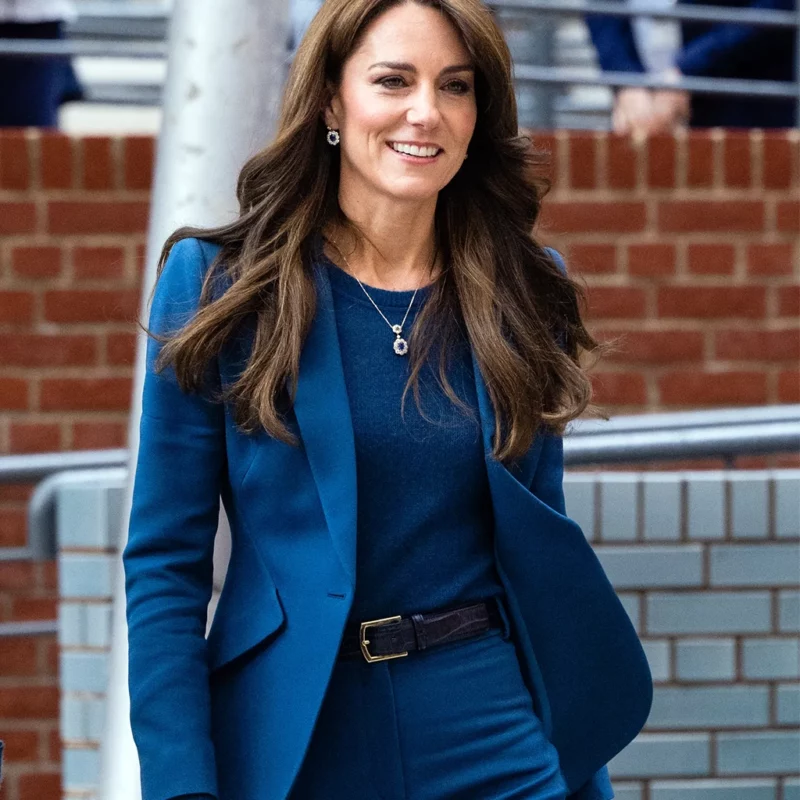 V&A East Kate Middleton Blue Blazer