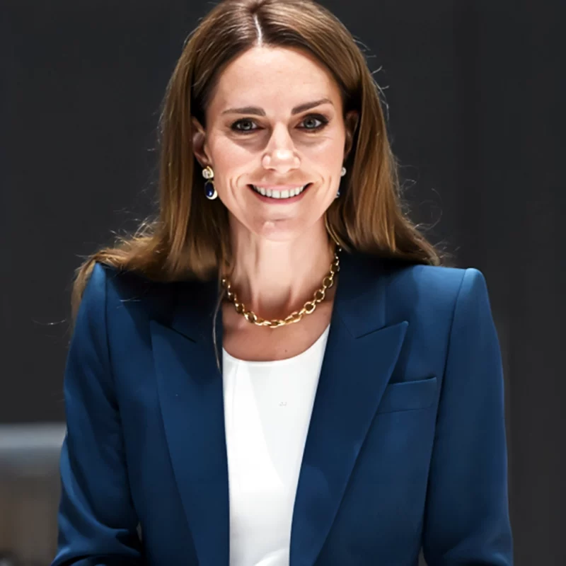 V&A East Storehouse Kate Middleton Blue Blazer