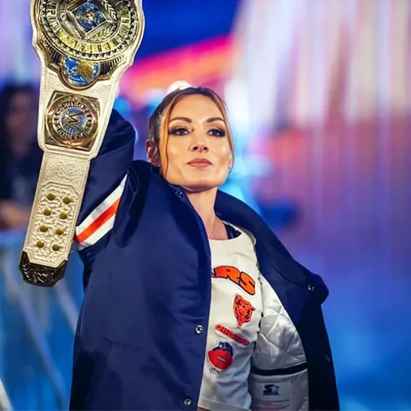 WWE 2025 Monday Night RAW Becky Lynch Blue Jacket